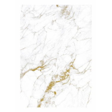 Carta da Parati WP-554 Wall Mural Marble, White-Gold - KEK AMSTERDAM