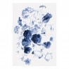 Papel de parede WP-207 Wall Mural Royal Blue Flowers 1 - KEK AMSTERDAM