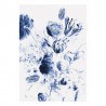 WP-208 Wall Mural Royal Blue Flores 2