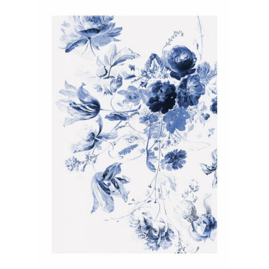 Papier peint WP-209 Wall Mural Royal Blue Flowers 3 - KEK AMSTERDAM