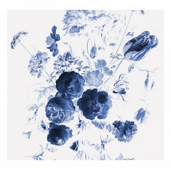 WP-217 Fotomural Royal Blue Flowers 1