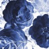 Tapete SC-001 Wallpaper Circle Royal Blue Flowers - KEK AMSTERDAM