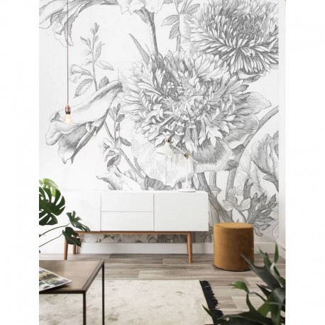 Tapete WP-330 Wall Mural Engraved Flowers - KEK AMSTERDAM