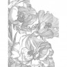 Wallpaper WP-668 Wall Mural Engraved Flowers - KEK AMSTERDAM