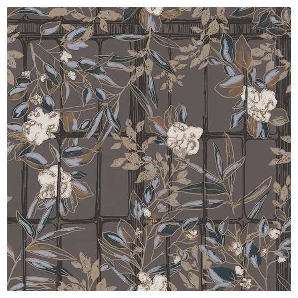 Wallpaper Camelia Marron 85239262 - Casadeco Wallpaper Camelia Marron 85239262 - Casadeco