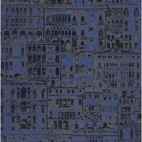 Papel de parede Edifice Bleu Outremer 86056518 - Casadeco Papel de parede Edifice Bleu Outremer 86056518 - Casadeco