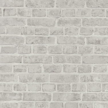 Papel de parede Street Art Brique Blanc 68180010 - Casadeco