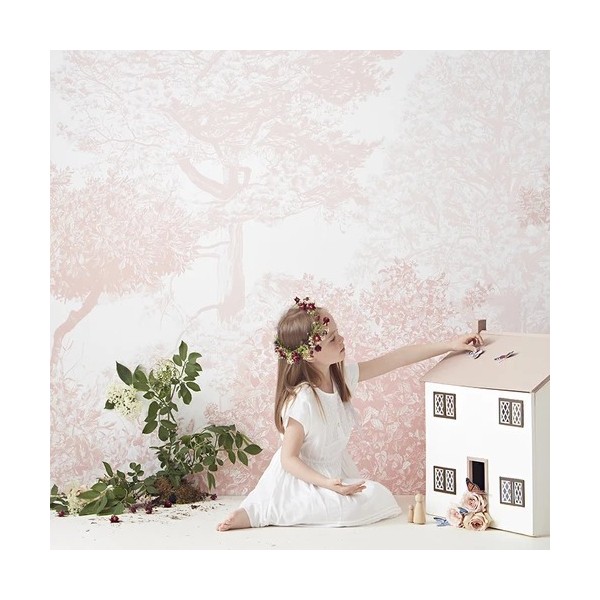 Wallpaper Classic Hua Trees Mural Wallpaper Pink - SIAN ZENG