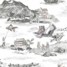 Wallpaper Classic Mountains Grey-pink - SIAN ZENG