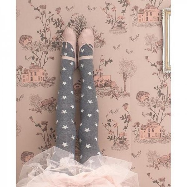 Wallpaper Magnetic Classic Woodlands Brown-Pink  - SIAN ZENG
