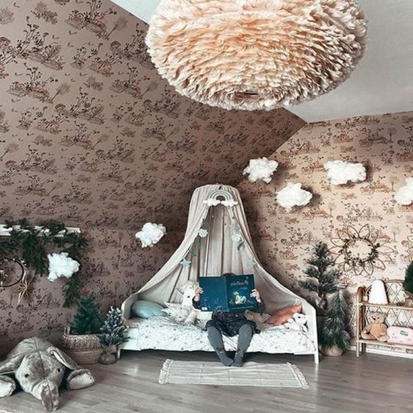 Wallpaper Magnetic Classic Woodlands Brown-Pink  - SIAN ZENG