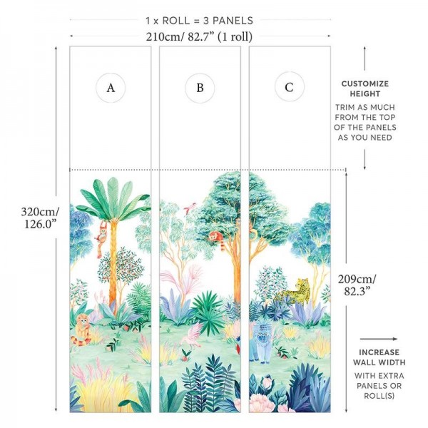 Wallpaper Jungle Colour - SIAN ZENG