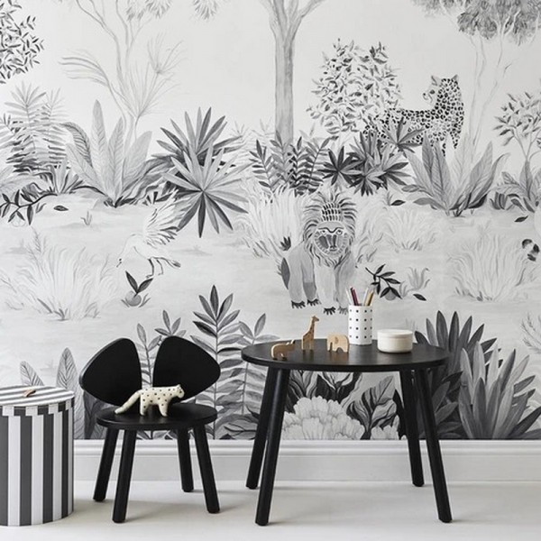 Wallpaper Magnetic Jungle Grey - SIAN ZENG