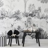 Wallpaper Magnetic Jungle Grey - SIAN ZENG