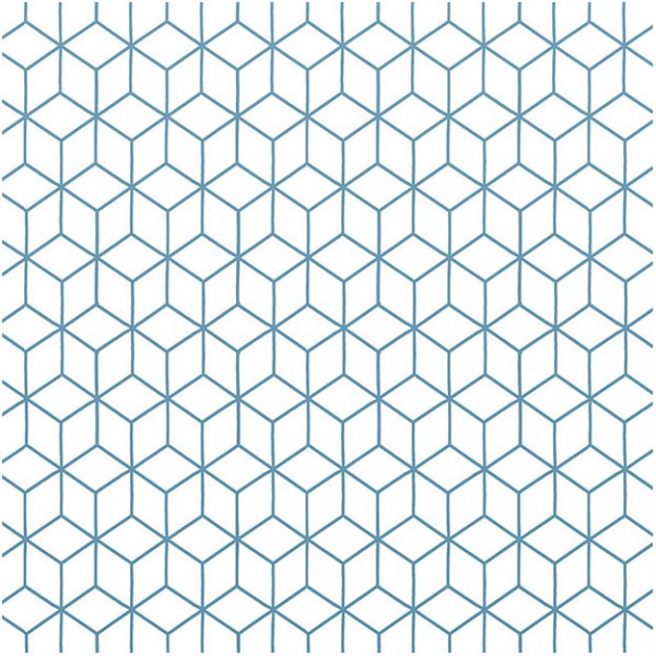 Papel Pintado KUBE-EMERAUDE DOM5-2 - LES DOMINOTIERS