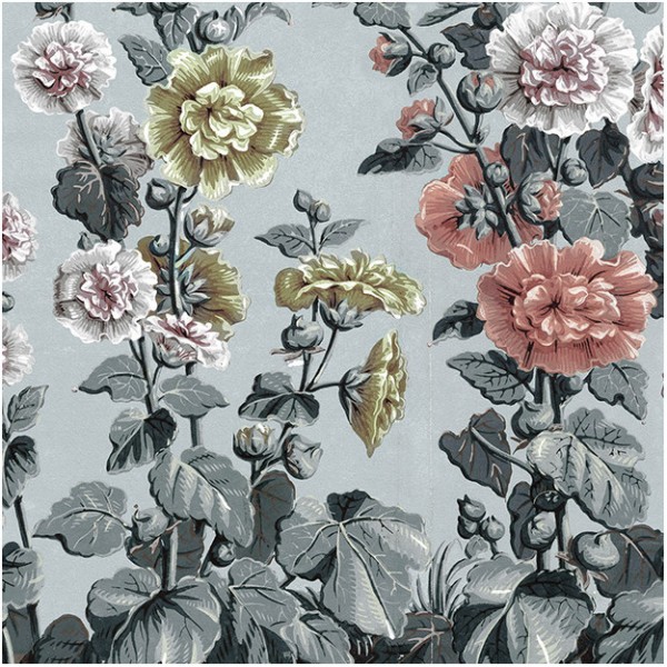 Papier peint HOLLY-HOCK DOM155 - LES DOMINOTIERS