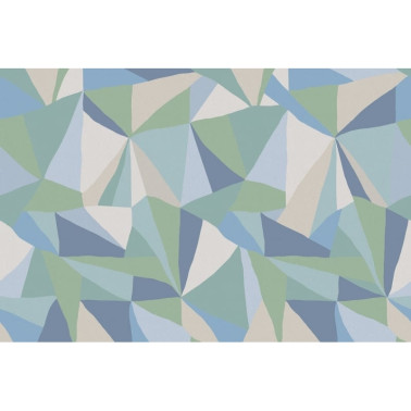 Papel de parede R16682 Retro Geometry, Ice - REBEL WALLS