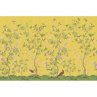 Papel de parede R16745 Chinoiserie Chic, Saffron - REBEL WALLS