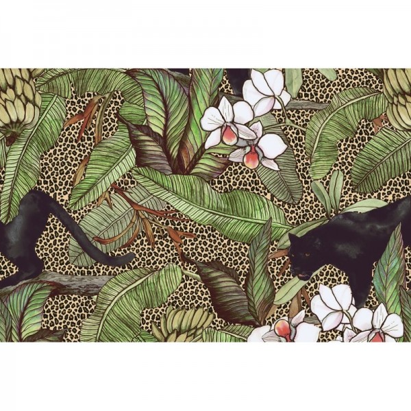 Papel de parede R16801 Alluring Panthers - REBEL WALLS Papel de parede R16801 Alluring Panthers - REBEL WALLS