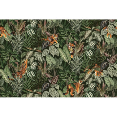 Papel Pintado R16812 Mischievous Tigers, Lush - REBEL WALLS