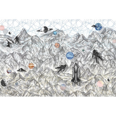 Papel Pintado R16891 Moon Rock - REBEL WALLS