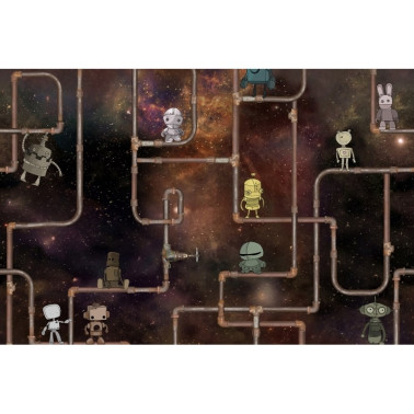 Papel de parede R16901 We are Robots - REBEL WALLS
