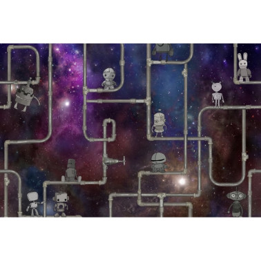 Carta da Parati R16902 We are Robots, Stardust - REBEL WALLS