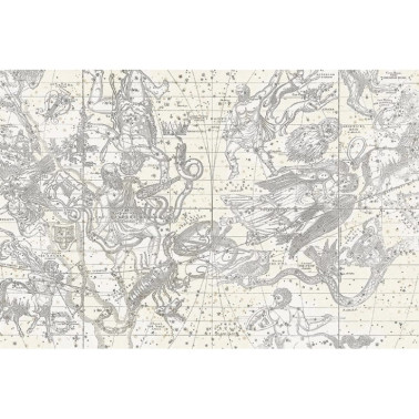 Papel de parede R16922 Star Map, White - REBEL WALLS