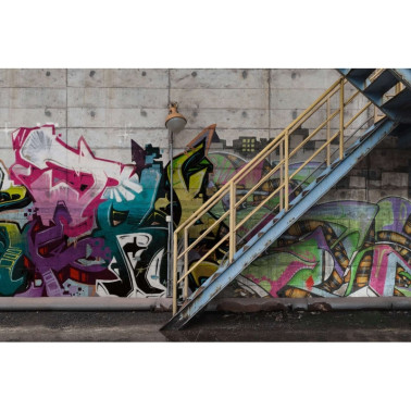 Papel de parede R16961 Stairway Graffiti - REBEL WALLS