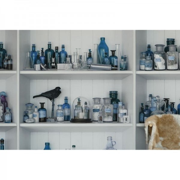 Papier peint R14183 Cabinet of Curios, Sapphire - REBEL WALLS