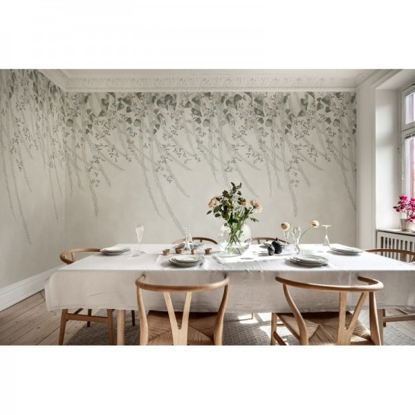 Papel de parede R16781 Lush Foliage, Sage Tint - REBEL WALLS