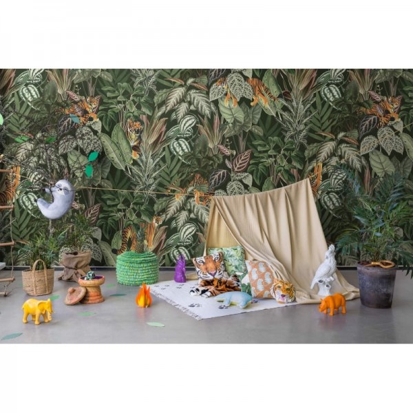 Papel de parede R16812 Mischievous Tigers, Lush - REBEL WALLS