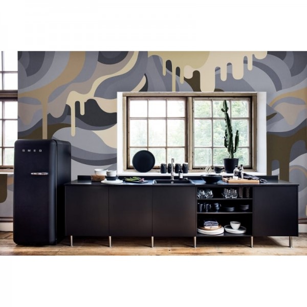 Papel de parede R16942 Dripping Rainbow, Beach - REBEL WALLS