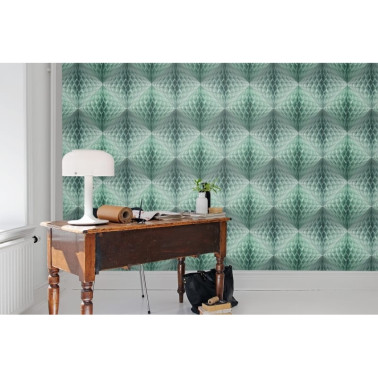Papier peint R13393 Pom Pom, Mint - REBEL WALLS