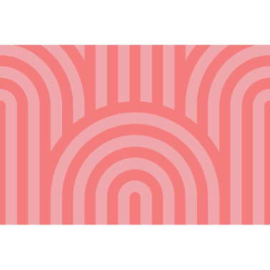 Papier peint R16283 Happy Hills, Bubble Gum - REBEL WALLS