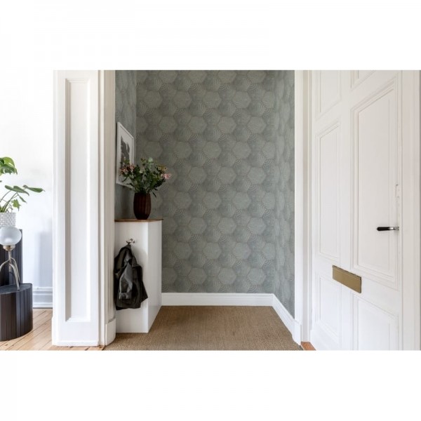 Wallpaper R12821 Hexagon - REBEL WALLS
