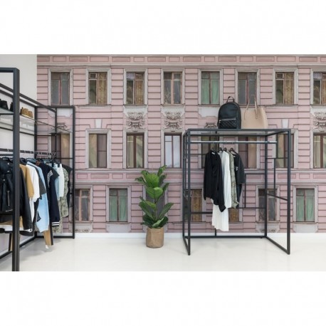 Wallpaper R15881 Pink Facade - REBEL WALLS