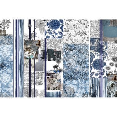 Papier peint TURQUOISE CRUSH GL5401B - GLAMORA