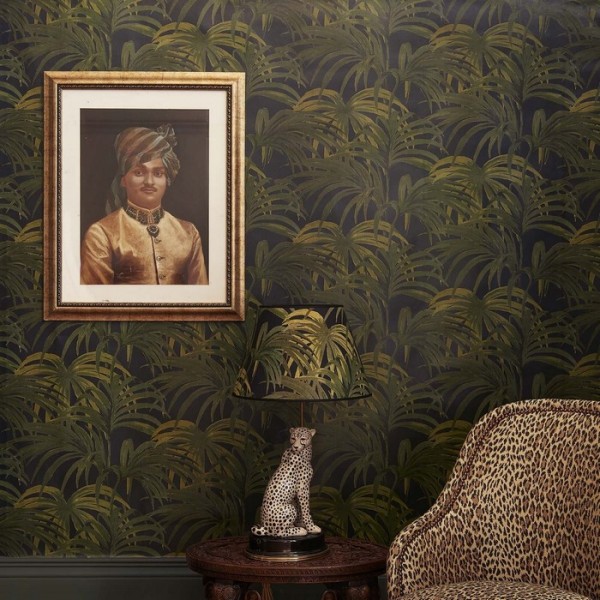 Tapete PALMERAL MIDNIGHT GREEN SAMLL - HOUSE OF HACKNEY