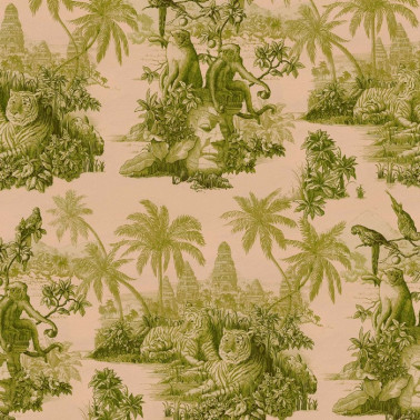 Papier peint SUMATRA BLUSH PEAR GREEN - HOUSE OF HACKNEY