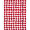 PIED DE POULE BIANCO ROSSO GRANDE