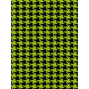 PIED DE POULE NERO VERDE GRANDE