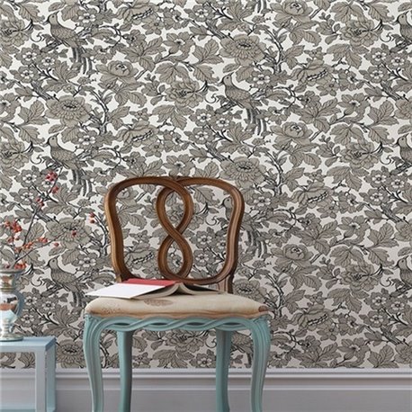 Beaufort Black Flowers & Birds Chinoiserie ECB80410