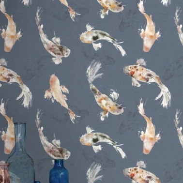 Koi Carp Cobalt Wallart...