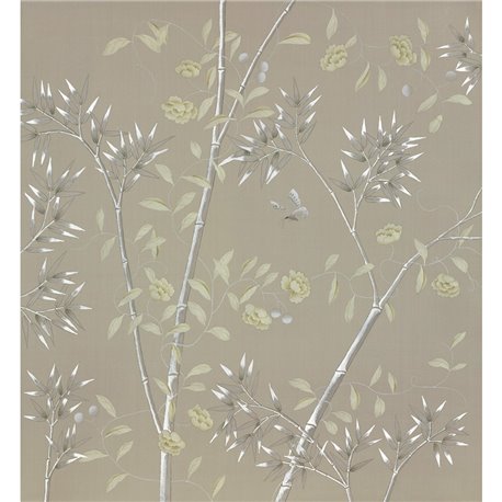 Chantilly Part custom on Lead Grey dyed Silk