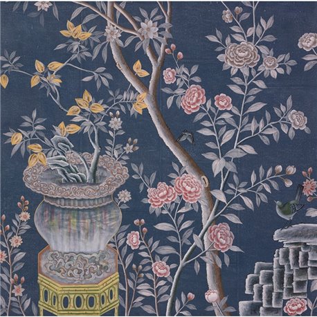 Houghton Part custom on Dark Blue India tea paper