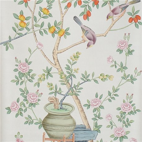 Jardinières & Citrus Trees Standard on Natural Mica Mettallic silk