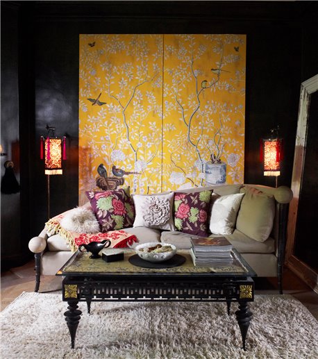 Temple Newsam Colourway SC-42 on Tang Yellow Williamsburg