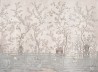Salon Vert Colourway SC-113 on Pewter gilded silk with embroidery