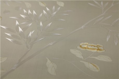 Chantilly Part custom on Lead Grey dyed Silk